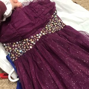 Strapless homecoming dress